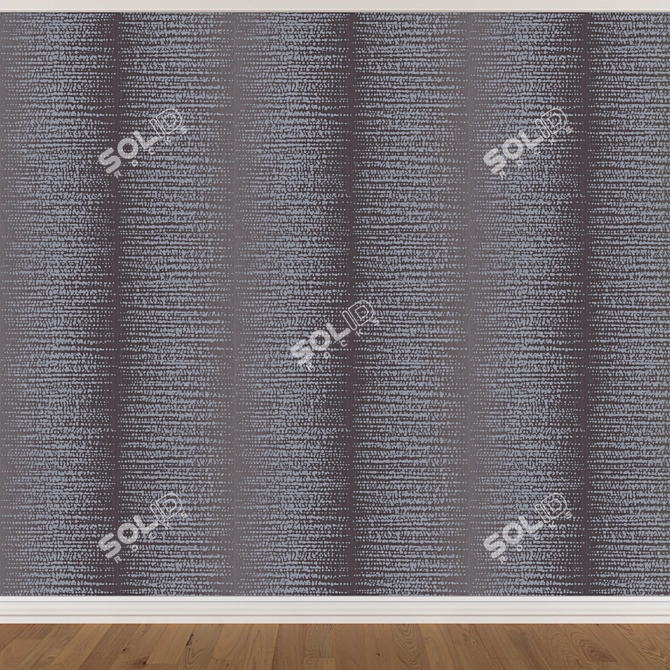 Seamless Wallpaper Set: 3 Colors 3D model image 3