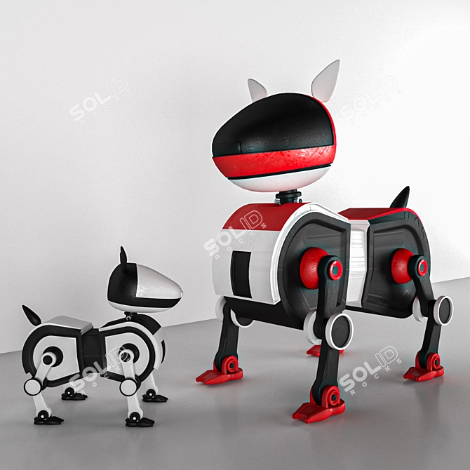 RoboPup: 3D-Printed Robot Dog Toy 3D model image 1