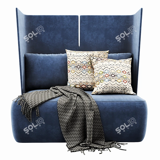 Modern Meridiani Fit Sofa 3D model image 1