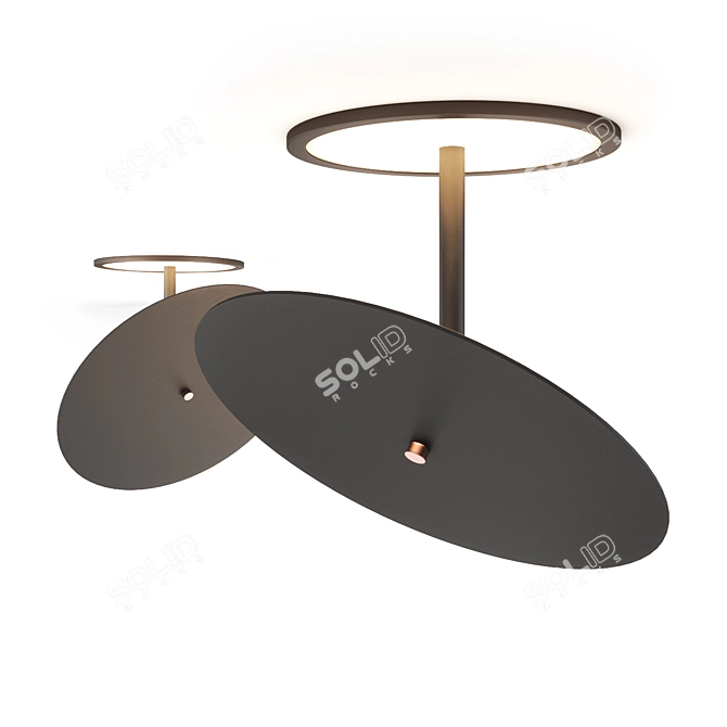 Adjustable Ra Wall Lamps 3D model image 3