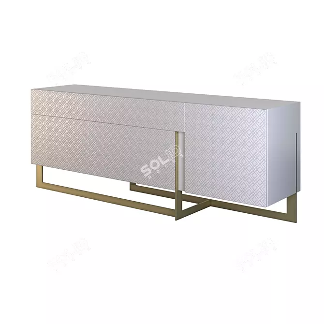 Rugiano BLADE Sideboard: Elegant Storage Solution 3D model image 1