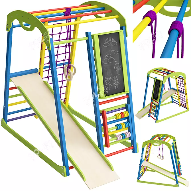 SportWood Plus: Ultimate Home Sports Complex 3D model image 1