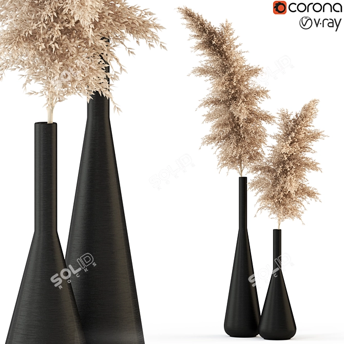 316 Greenery Plants Set 3D model image 1