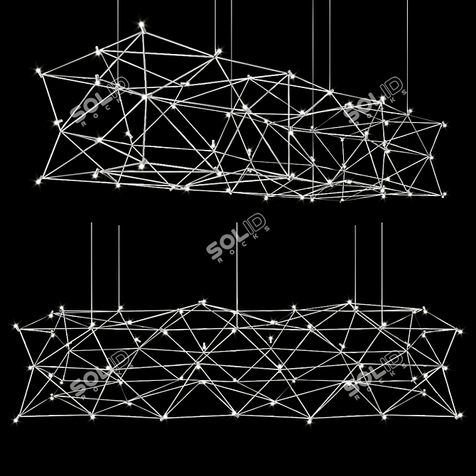 Constellation Pendant Chandelier 3D model image 1