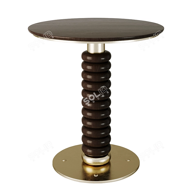 Modern Round Dining Table 3D model image 1