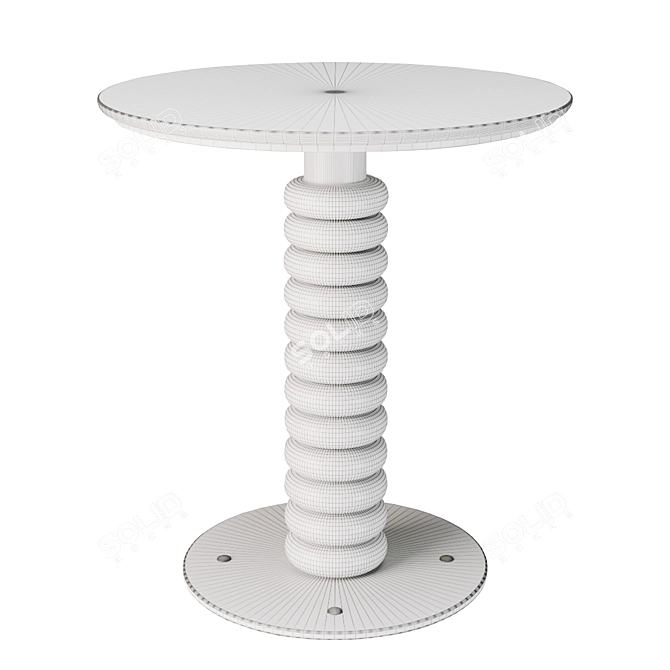 Modern Round Dining Table 3D model image 2