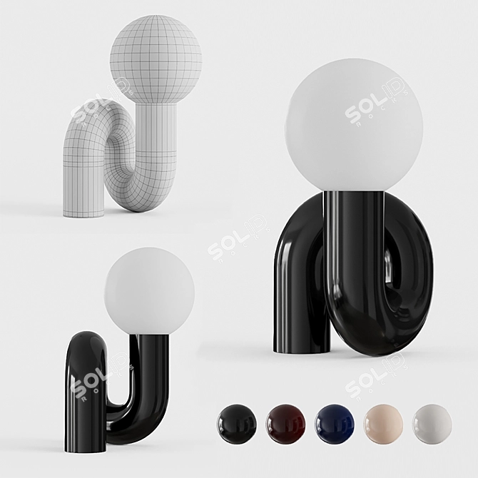 Neotenic Floor Lamp: Modern Elegance in Multiple Colors 3D model image 2