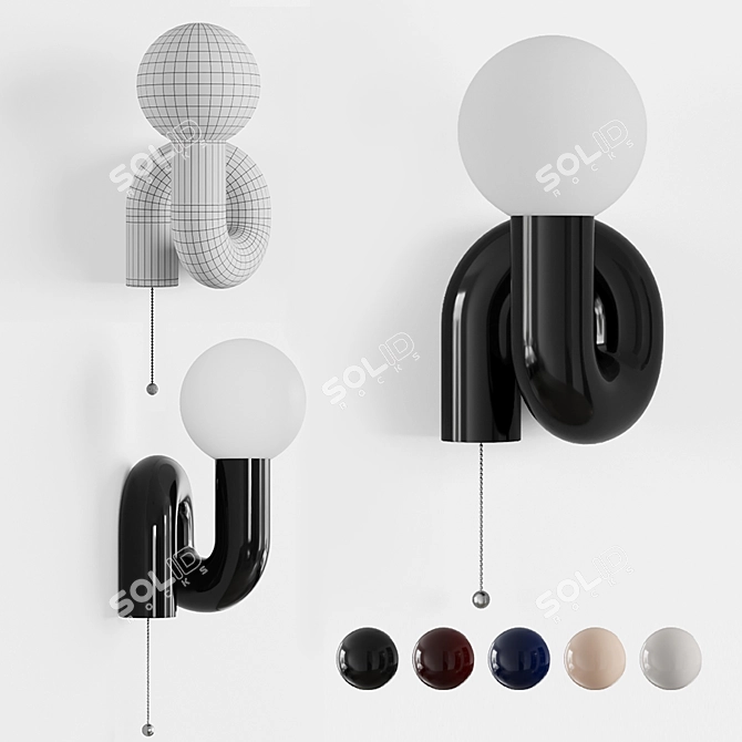 Neotenic Floor Lamp: Modern Elegance in Multiple Colors 3D model image 3