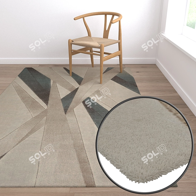 Luxury Carpets Set for Stunning Renders 3D model image 5