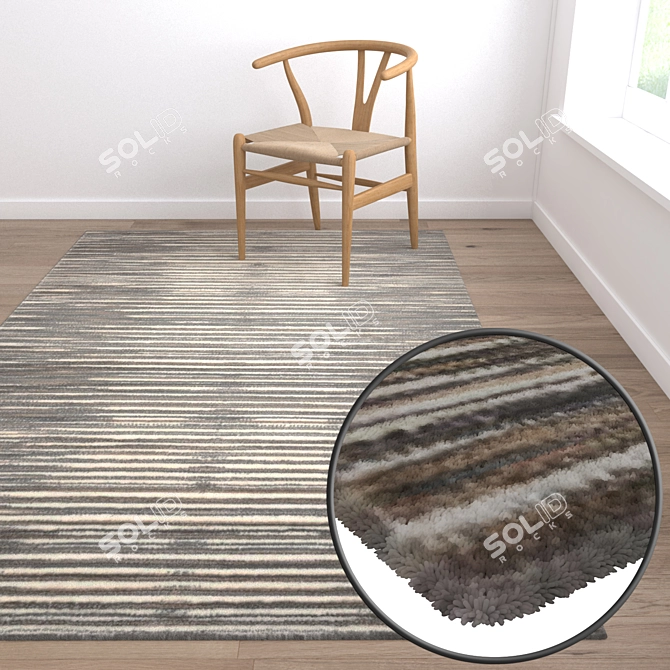 High-Quality Carpet Set 3D model image 5