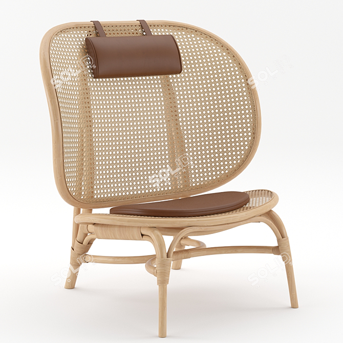 Versatile Nomad Chair 3D model image 2