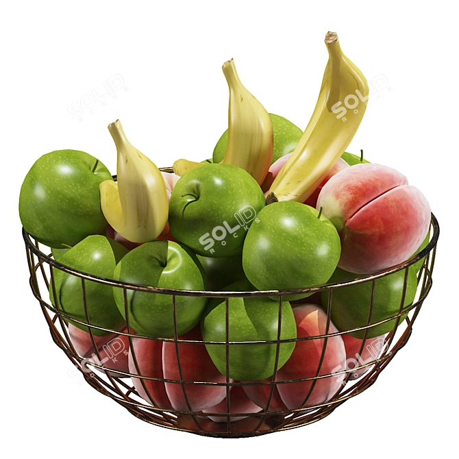 Fresh Harvest Fruit Set 3D model image 4