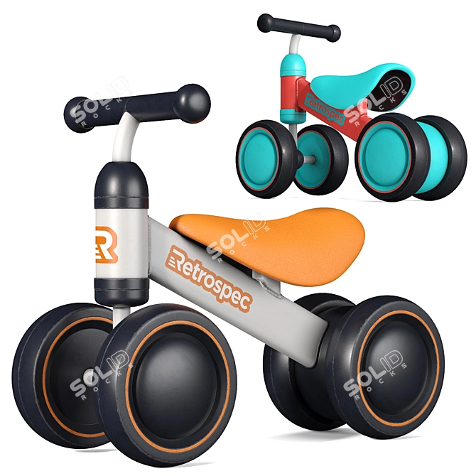 Retrospec Cricket Baby Balance Bike 3D model image 1