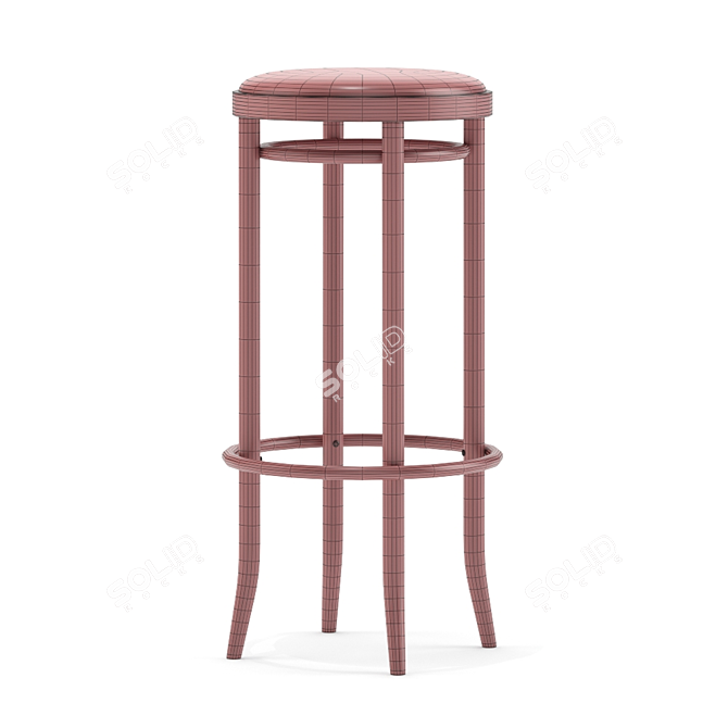 Elevated Style: Thonet 204 PH Stool 3D model image 3