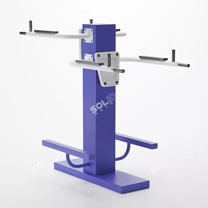 Street Tandem Bench Press 3D model image 1