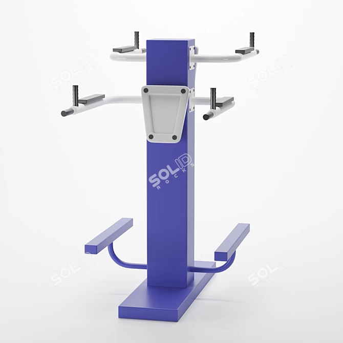 Street Tandem Bench Press 3D model image 2