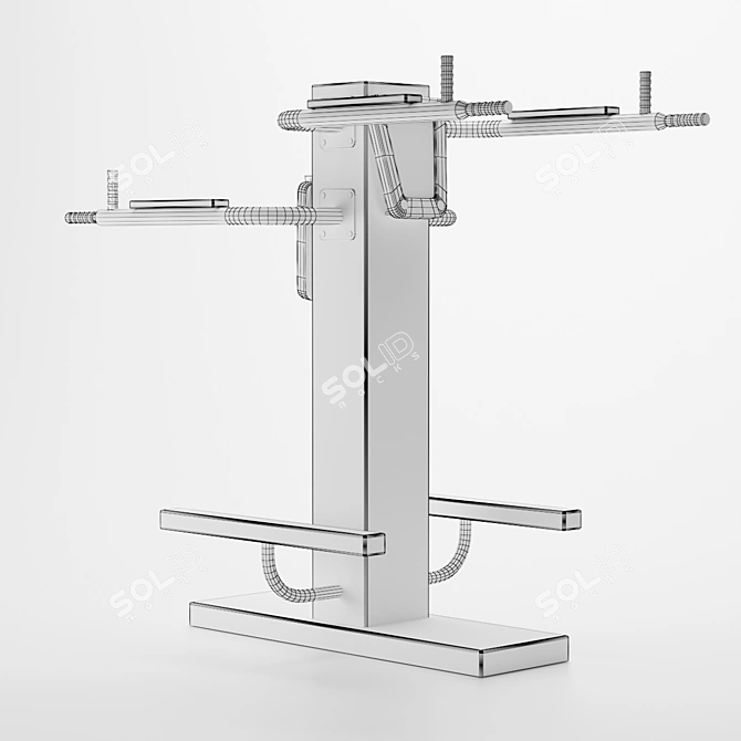 Street Tandem Bench Press 3D model image 5