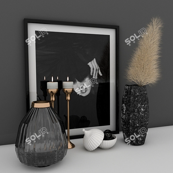 Vintage Decorative Set: 2014 | 3Ds Max 2014, OBJ, FBX 3D model image 2