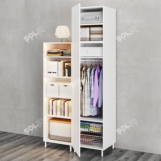 OPHUS Wardrobe: Stylish and Spacious 3D model image 3