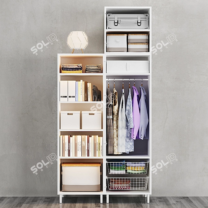 OPHUS Wardrobe: Stylish and Spacious 3D model image 4