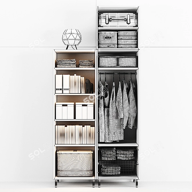 OPHUS Wardrobe: Stylish and Spacious 3D model image 5