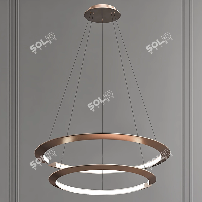 Modern LED Pendant Lamp 3D model image 1