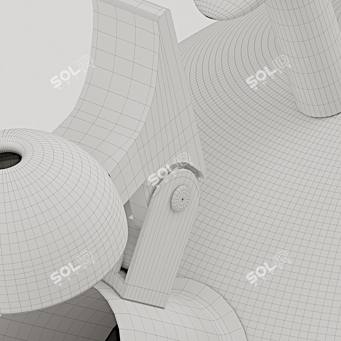 Title: Sleek Modern Teapot: Detailed Model 3D model image 5