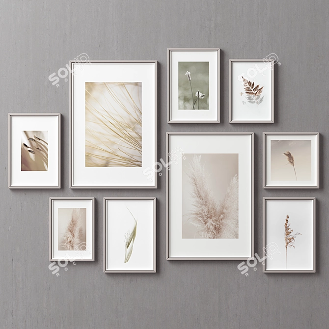 Versatile Picture Frames Set 3D model image 1