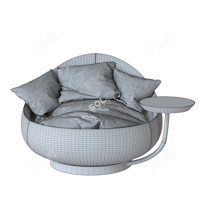 Elegant Lacoon Sofa by Desiree 3D model image 6