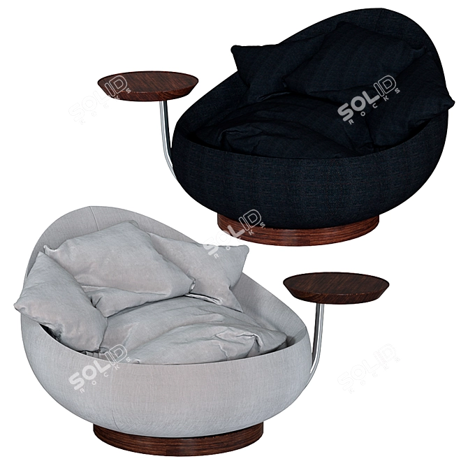 Elegant Lacoon Sofa by Desiree 3D model image 7