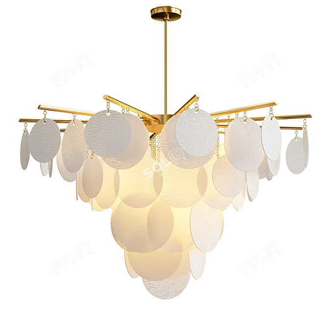 Elegant Nimbus Chandelier 3D model image 1