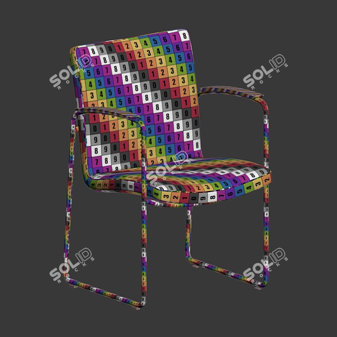 Luxurious Leolux Talos LX195 Dining Chair 3D model image 5