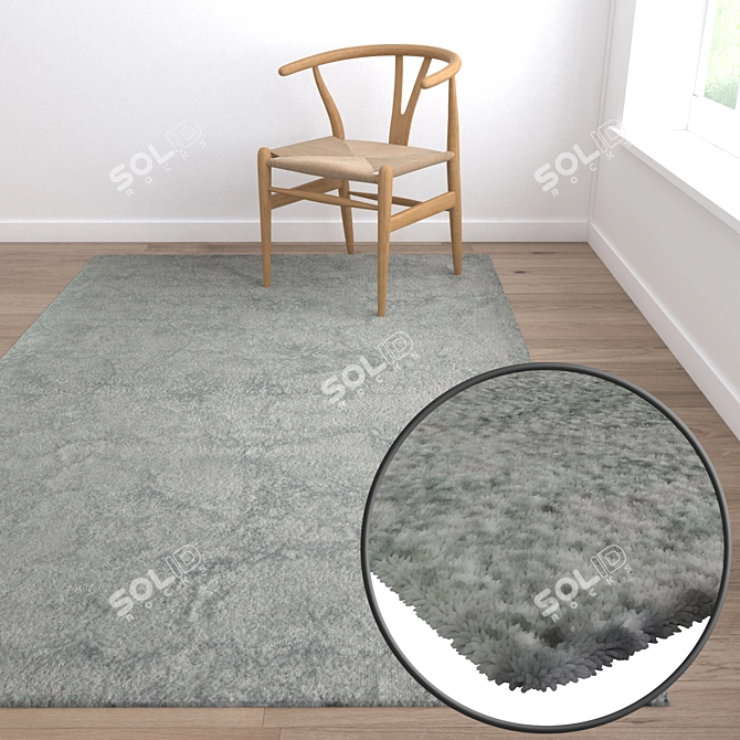 Luxury Carpet Set: High-Quality Textures 3D model image 5