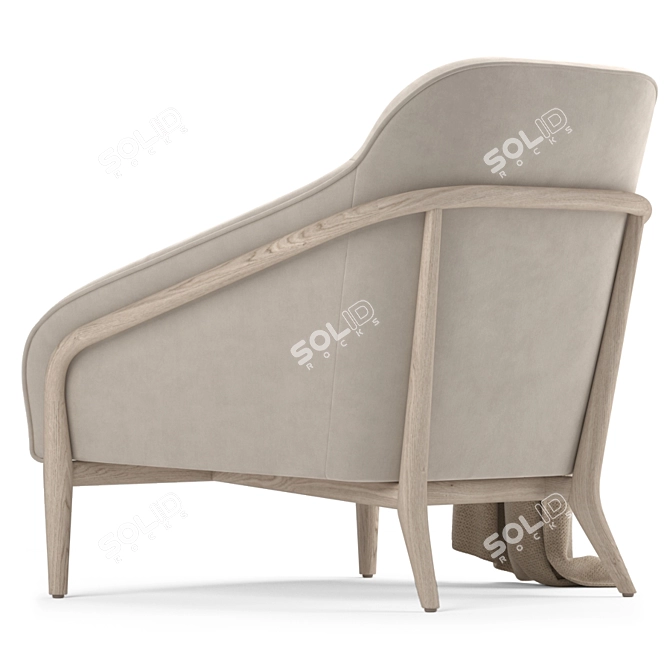 Elegant Adele Sofa Set 3D model image 3