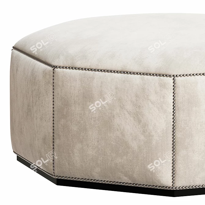 Luxury Gosling Ottoman: Elegant and Comfortable 3D model image 2