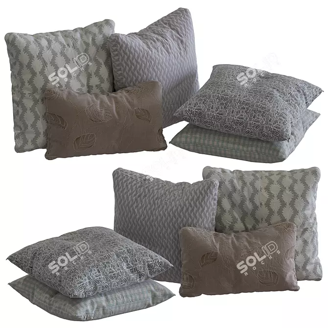 CozyDreams Pillow Collection 3D model image 1