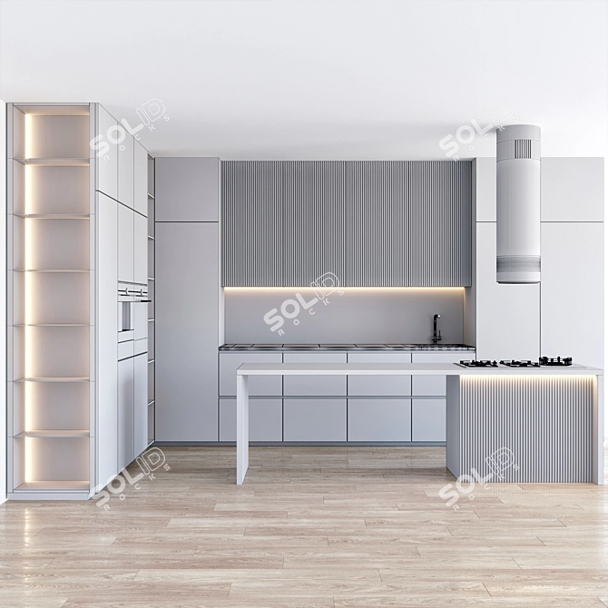 Siemens Kitchen 17: Stylish and Efficient 3D model image 5