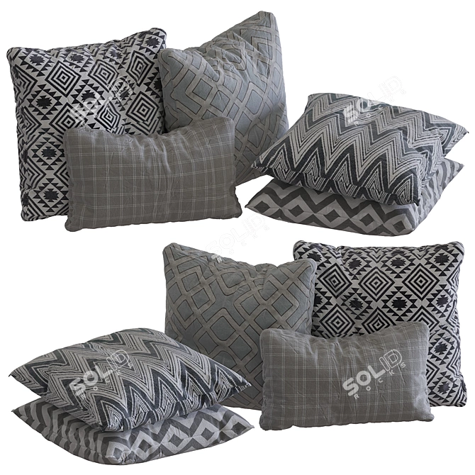 DreamLux Pillows: Collection 09 3D model image 1