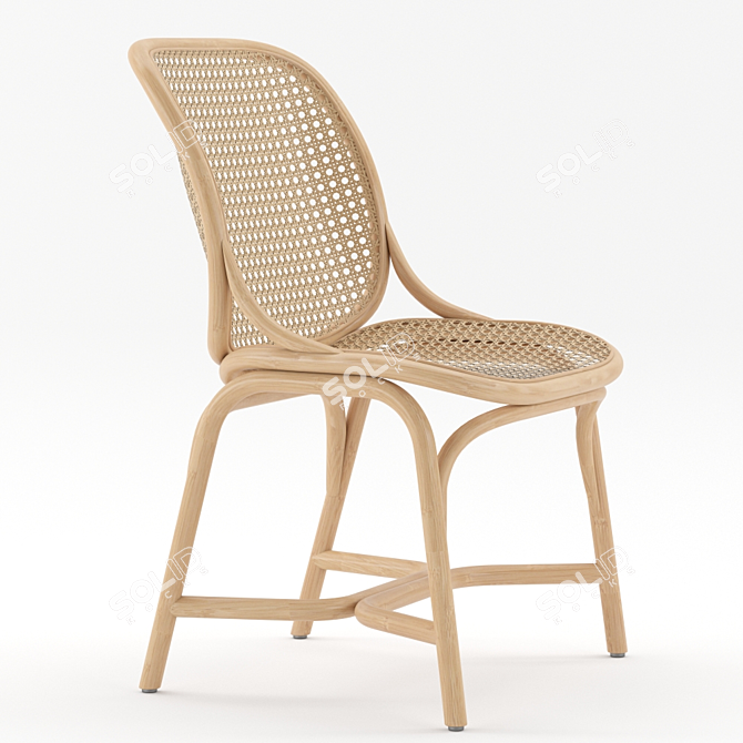 Elegant Frames Chair by Expormim 3D model image 1