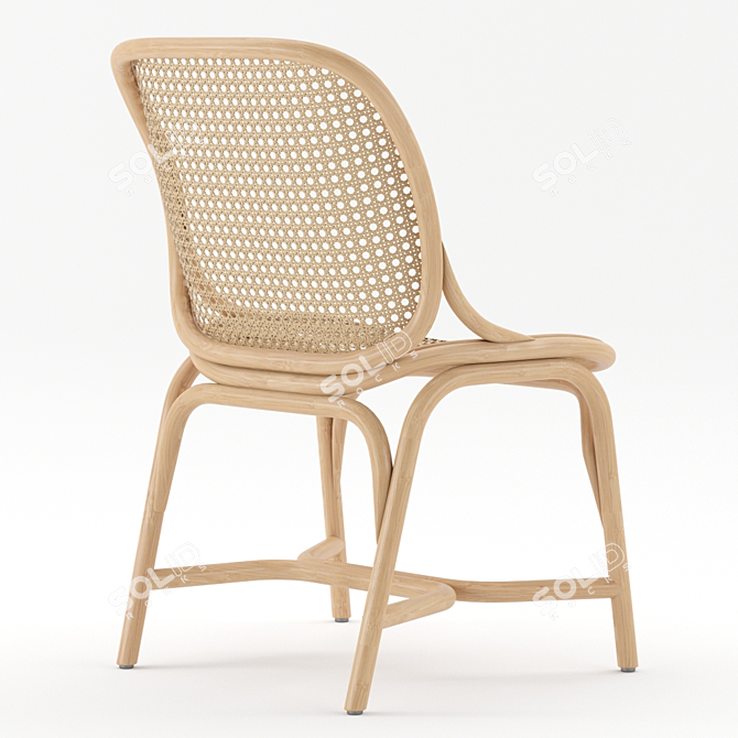 Elegant Frames Chair by Expormim 3D model image 4