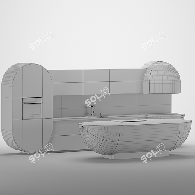 Modern Fantasy Kitchen 3D model image 5