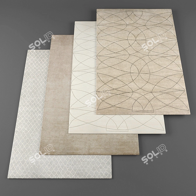 Exquisite Rugs Collection by Kristiina 3D model image 1