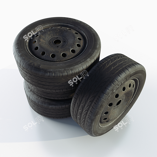 Premium Car Wheel: 3D Max + Corona Render 3D model image 2