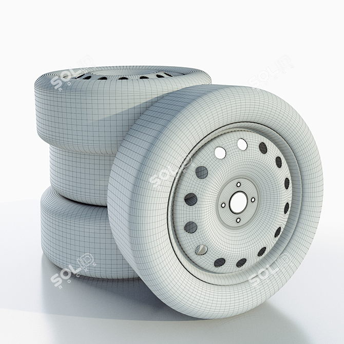 Premium Car Wheel: 3D Max + Corona Render 3D model image 4