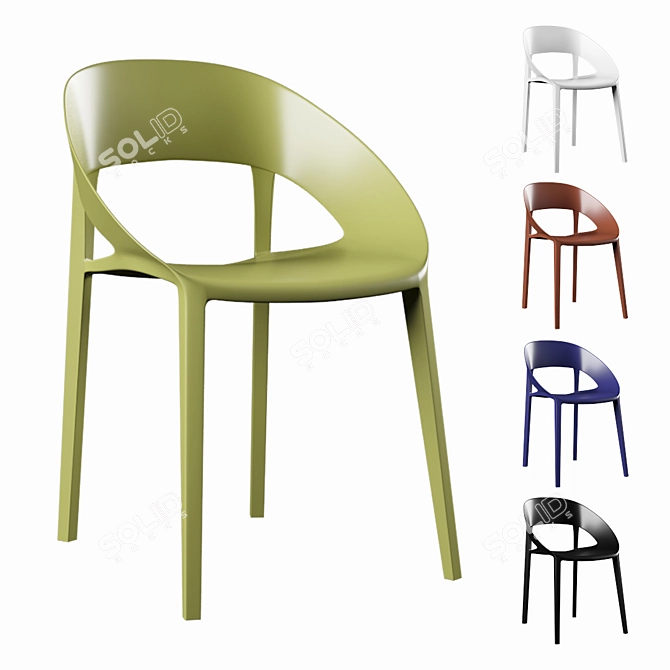 Sleek Modern Chair: Industry West Beacon 3D model image 1