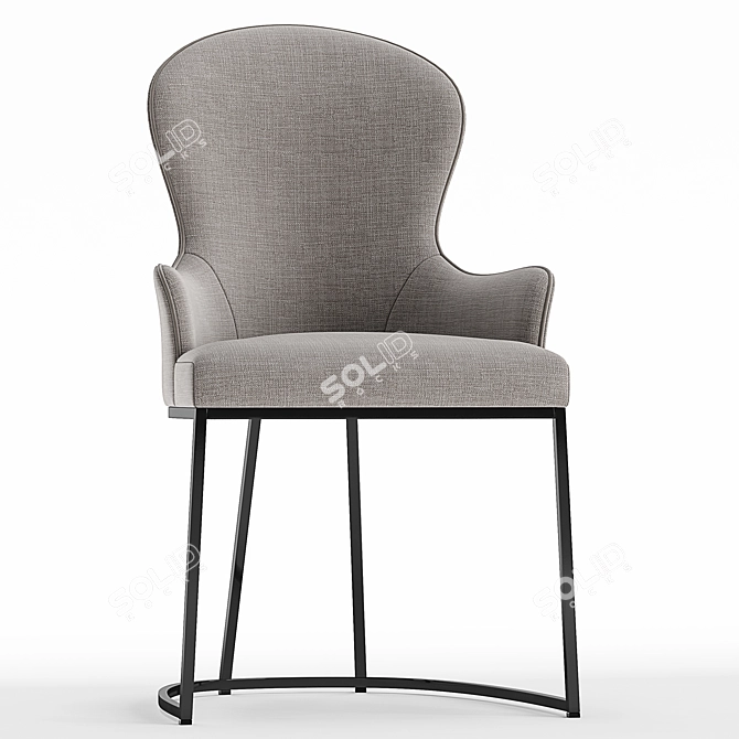 Elegant Flexform Mood You Dining Chair 3D model image 2