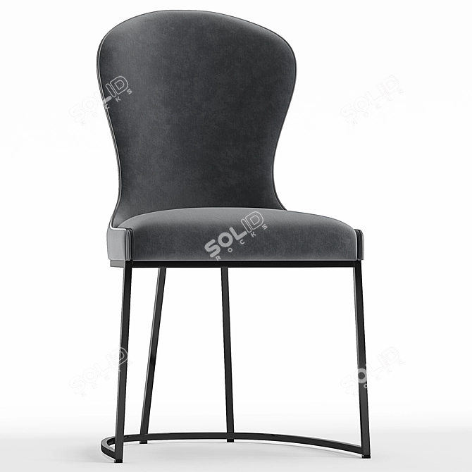 Elegant Flexform Mood You Dining Chair 3D model image 3