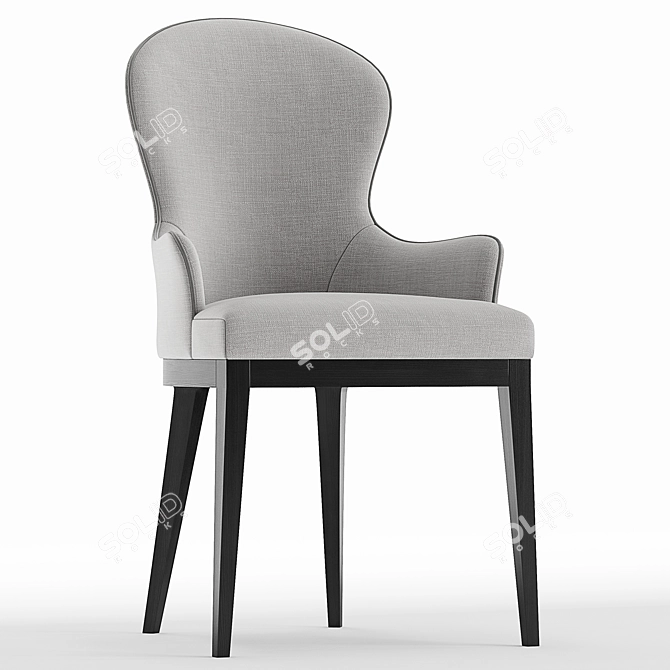 Flexform Mood You Dining Chair 3D model image 2