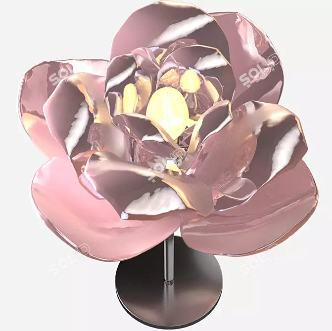 Pink Blossom Table Lamps 3D model image 4