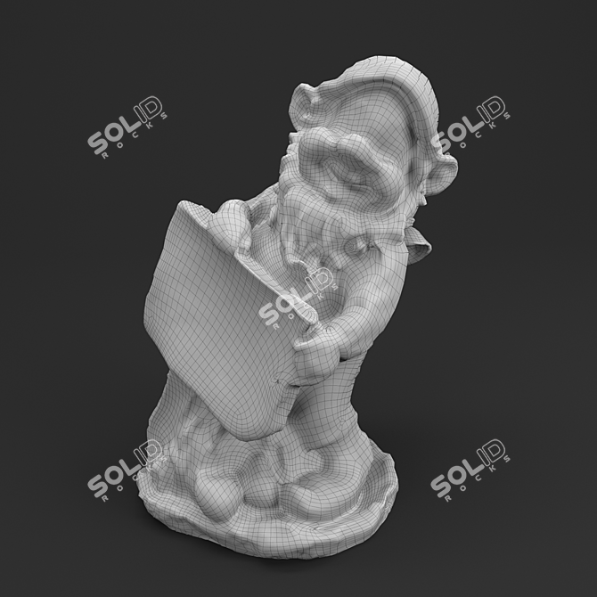 Whimsical Garden Gnome 3D model image 3